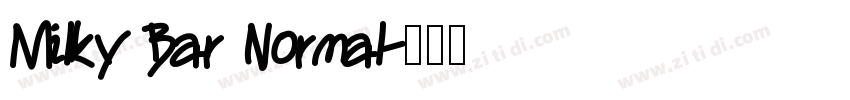Milky Bar Normal字体转换